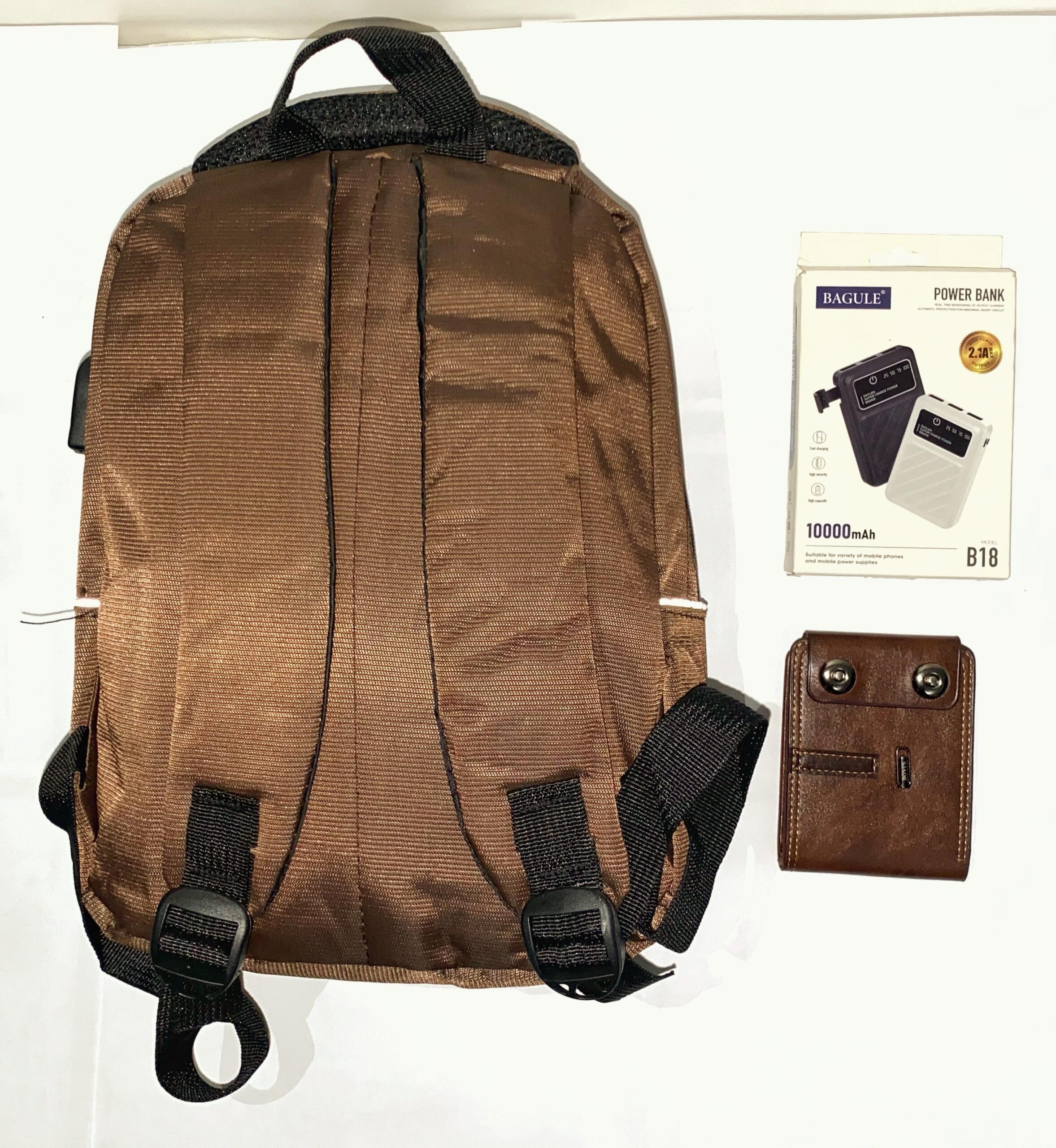 حقيبة ظهر صغيرة عصرية+ باور بانك+ بورت موني - الصورة 4